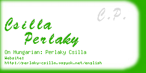 csilla perlaky business card